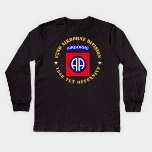 82nd Airborne Division - 1968 Tet Offensive Kids Long Sleeve T-Shirt